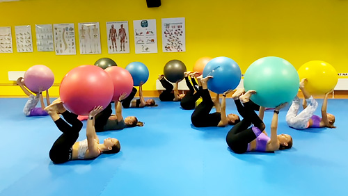 DNS FIT KID rozcvička aerobic týmu